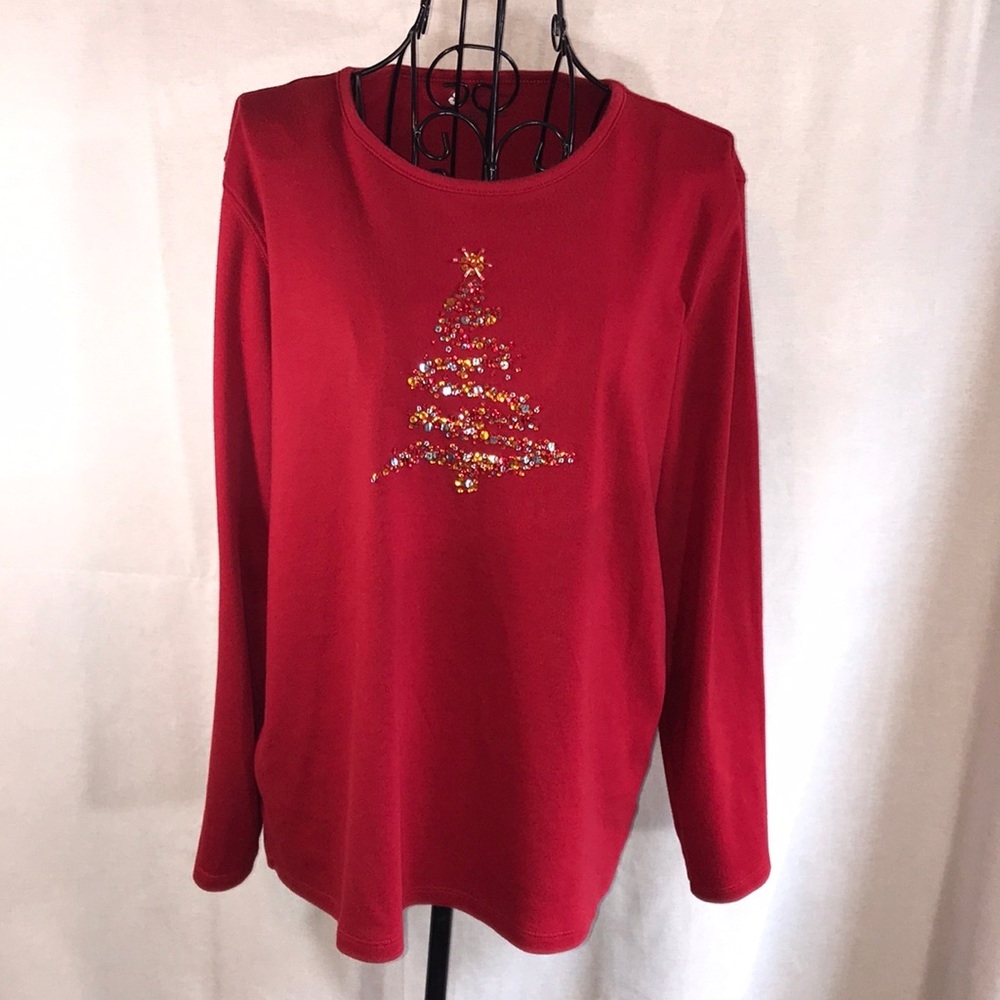 Designers Original red Christmas tee  ~. Lg